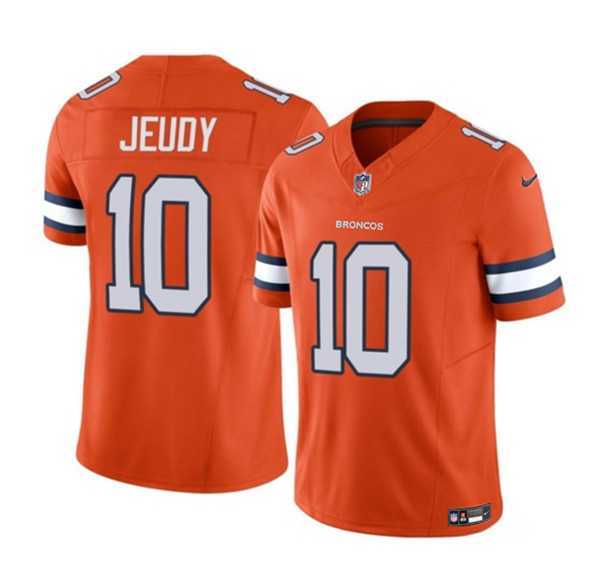Men & Women & Youth Denver Broncos #10 Jerry Jeudy Orange 2023 F.U.S.E. Vapor Untouchable Football Stitched Jersey->denver broncos->NFL Jersey